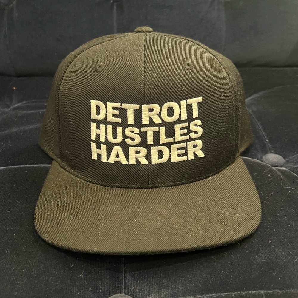 Detroit Hustles Harder SnapBack